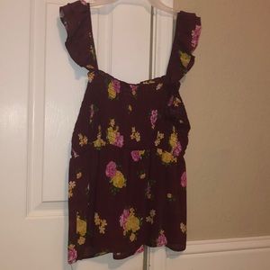 Floral print tank like top